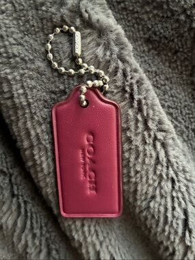 Coach Leather Bag Tag